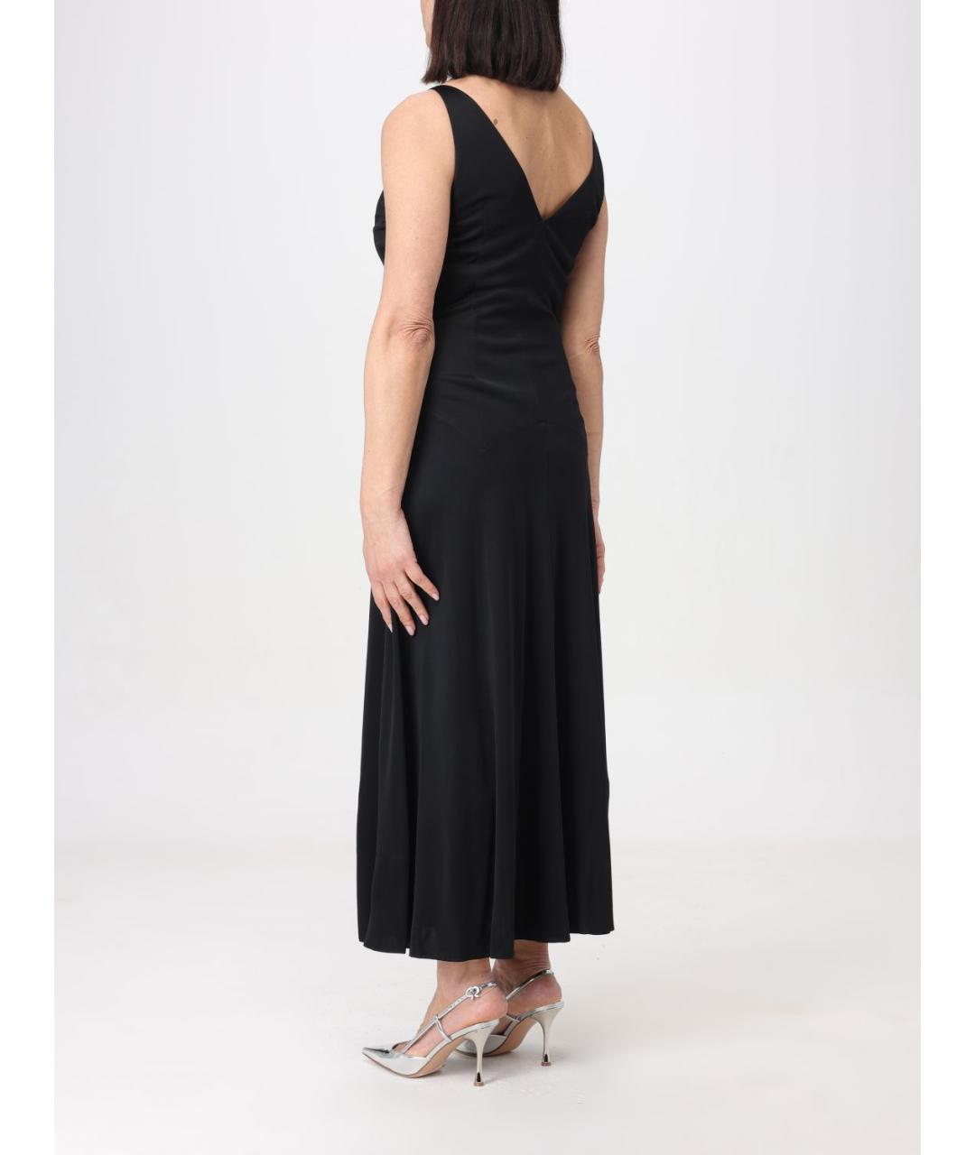 LANVIN Черное вискозное платье, фото 3