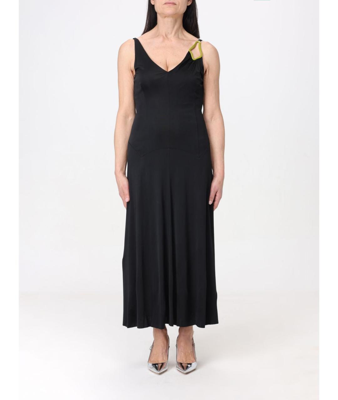 LANVIN Черное вискозное платье, фото 2