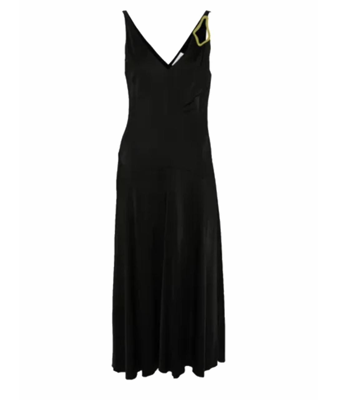 LANVIN Черное вискозное платье, фото 1