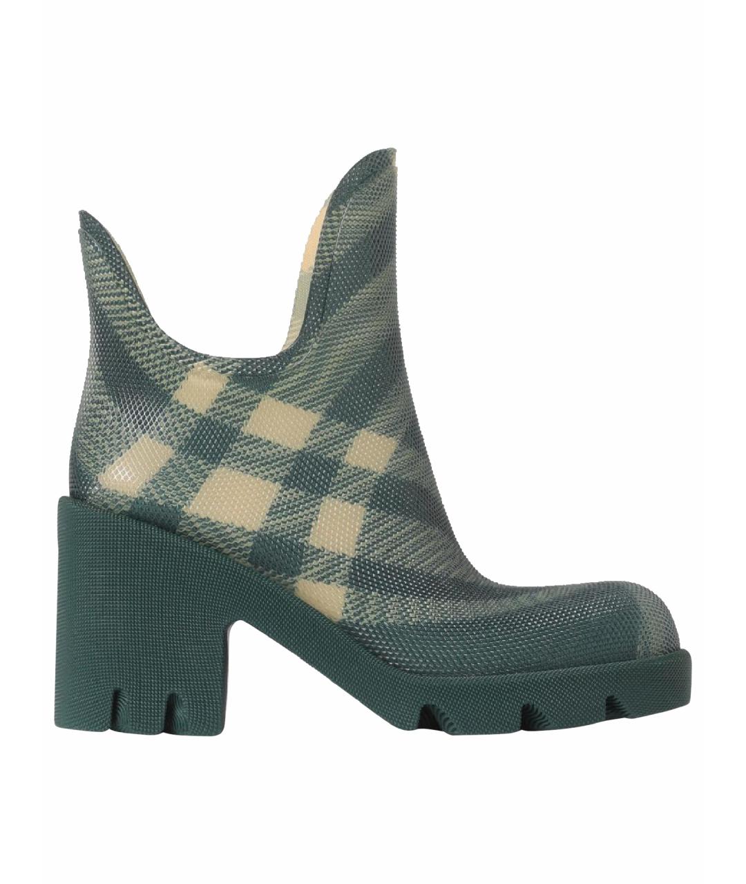 BURBERRY Зеленые ботильоны, фото 1