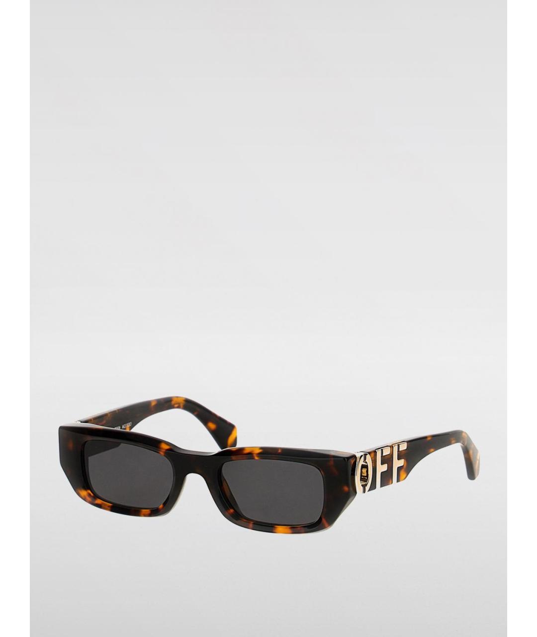 OFF-WHITE Коричневые солнцезащитные очки, фото 3