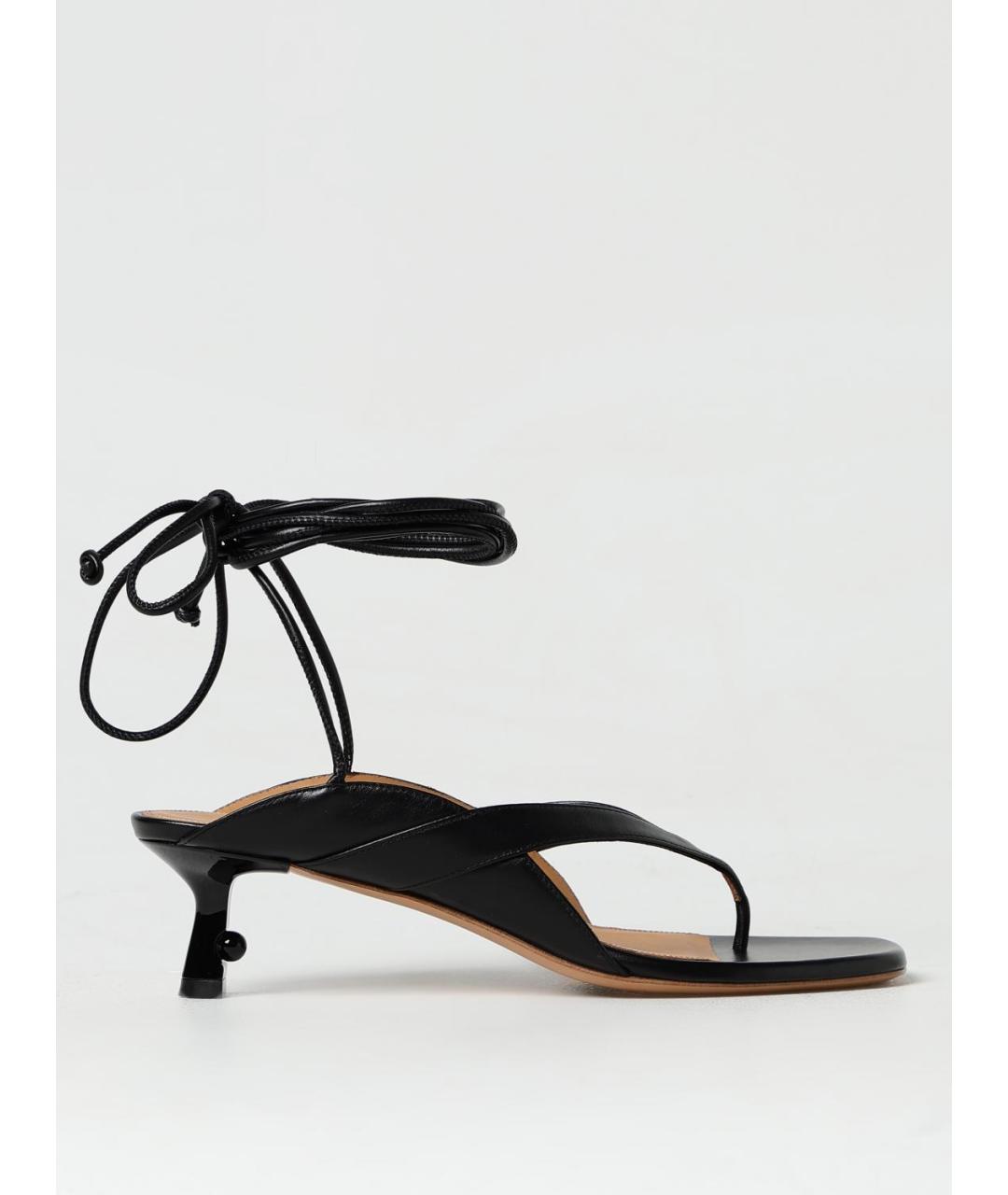 OFF-WHITE Черные босоножки, фото 5
