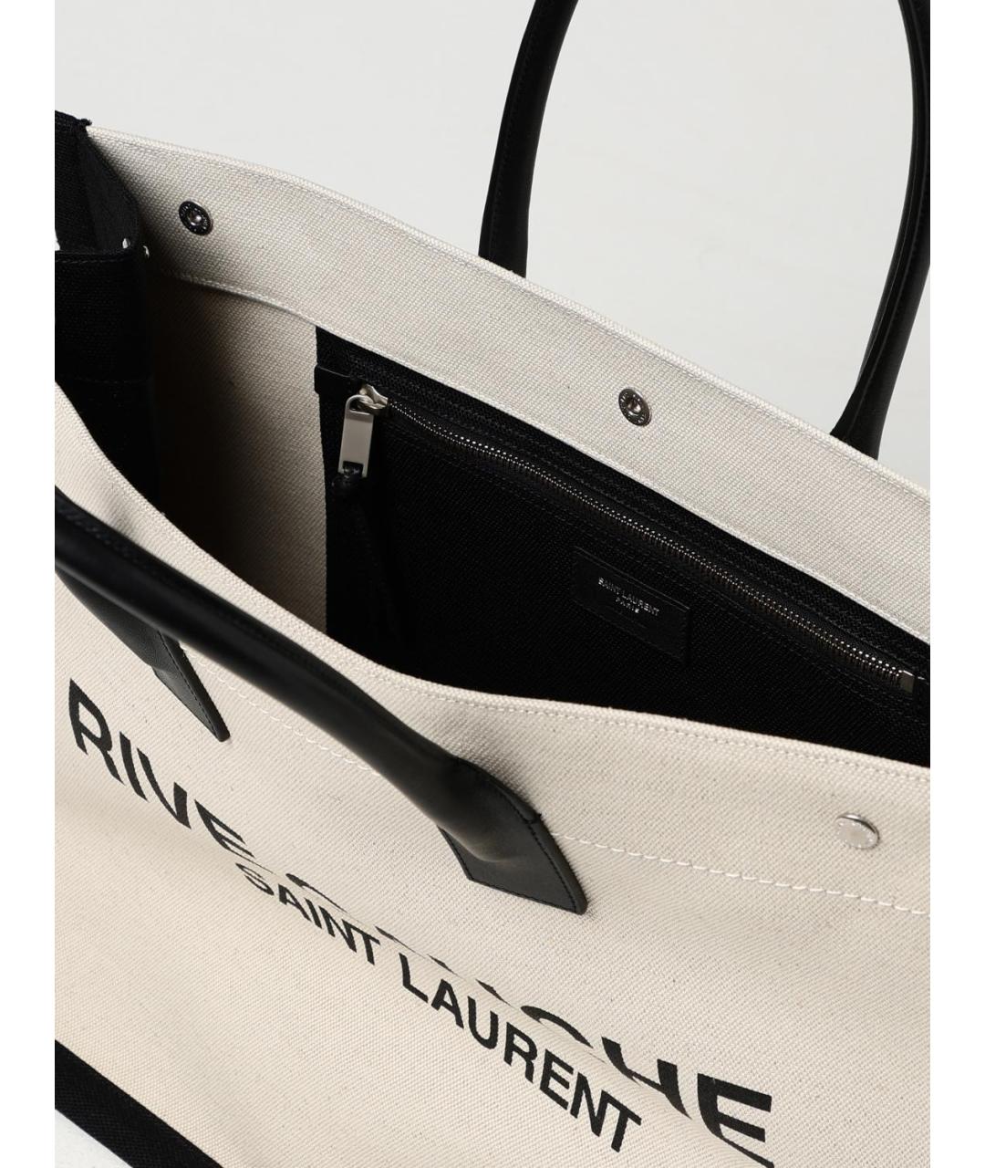 SAINT LAURENT Бежевая сумка тоут, фото 5