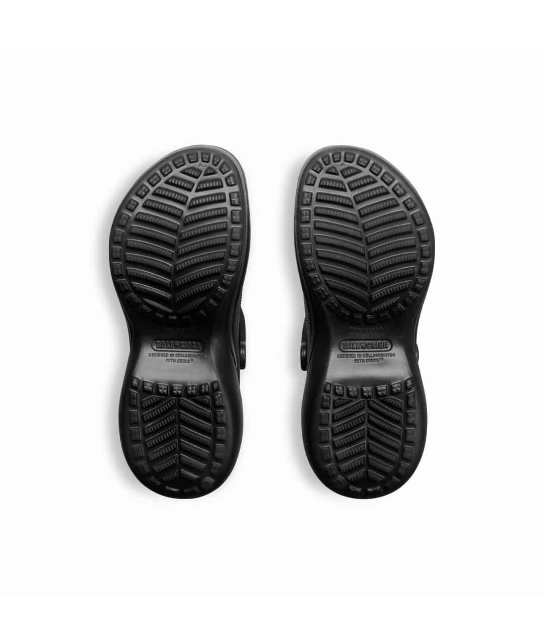 BALENCIAGA Черные резиновые мюли, фото 7
