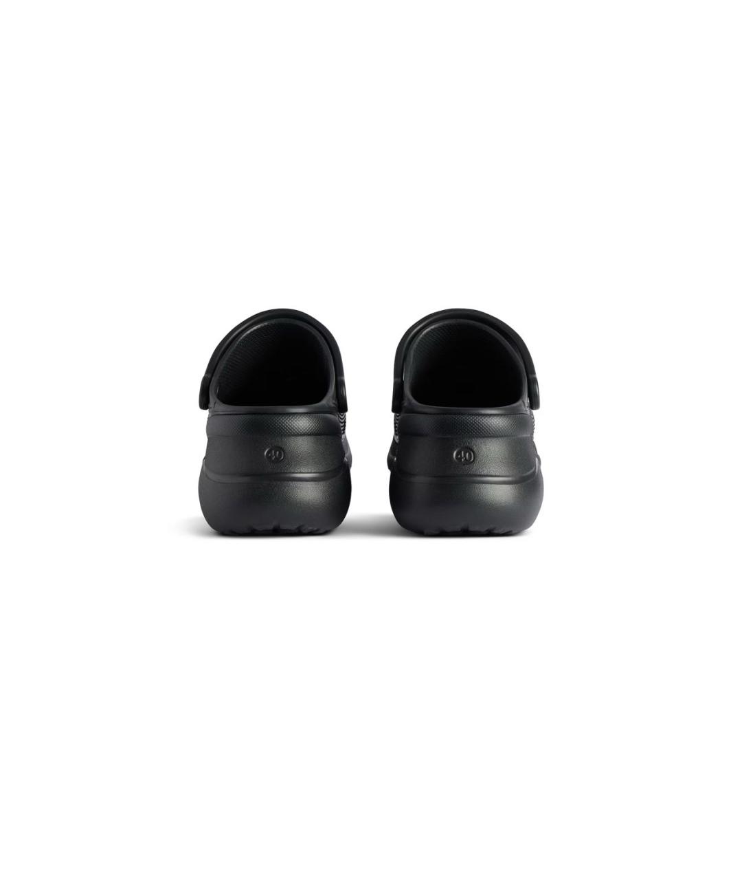 BALENCIAGA Черные резиновые мюли, фото 4