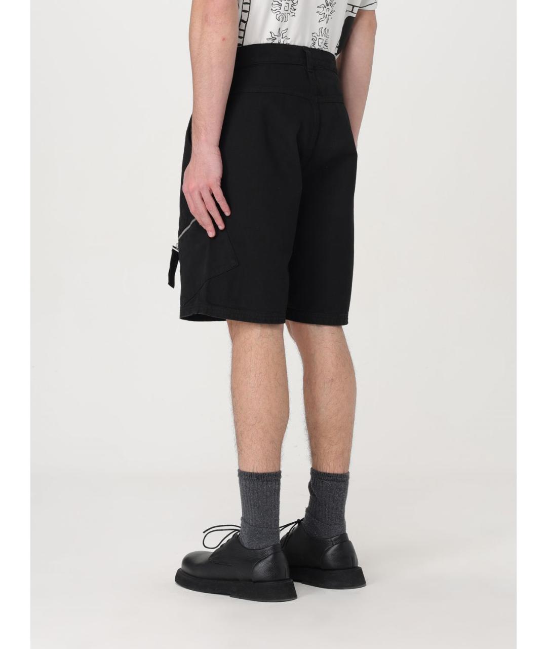 JACQUEMUS Черные хлопковые шорты, фото 4