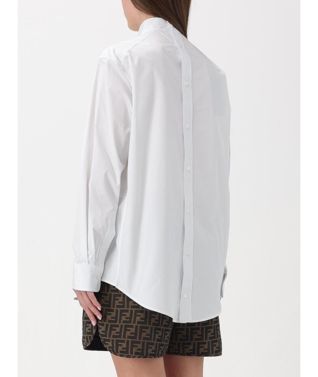 FENDI Белая хлопковая рубашка, фото 4