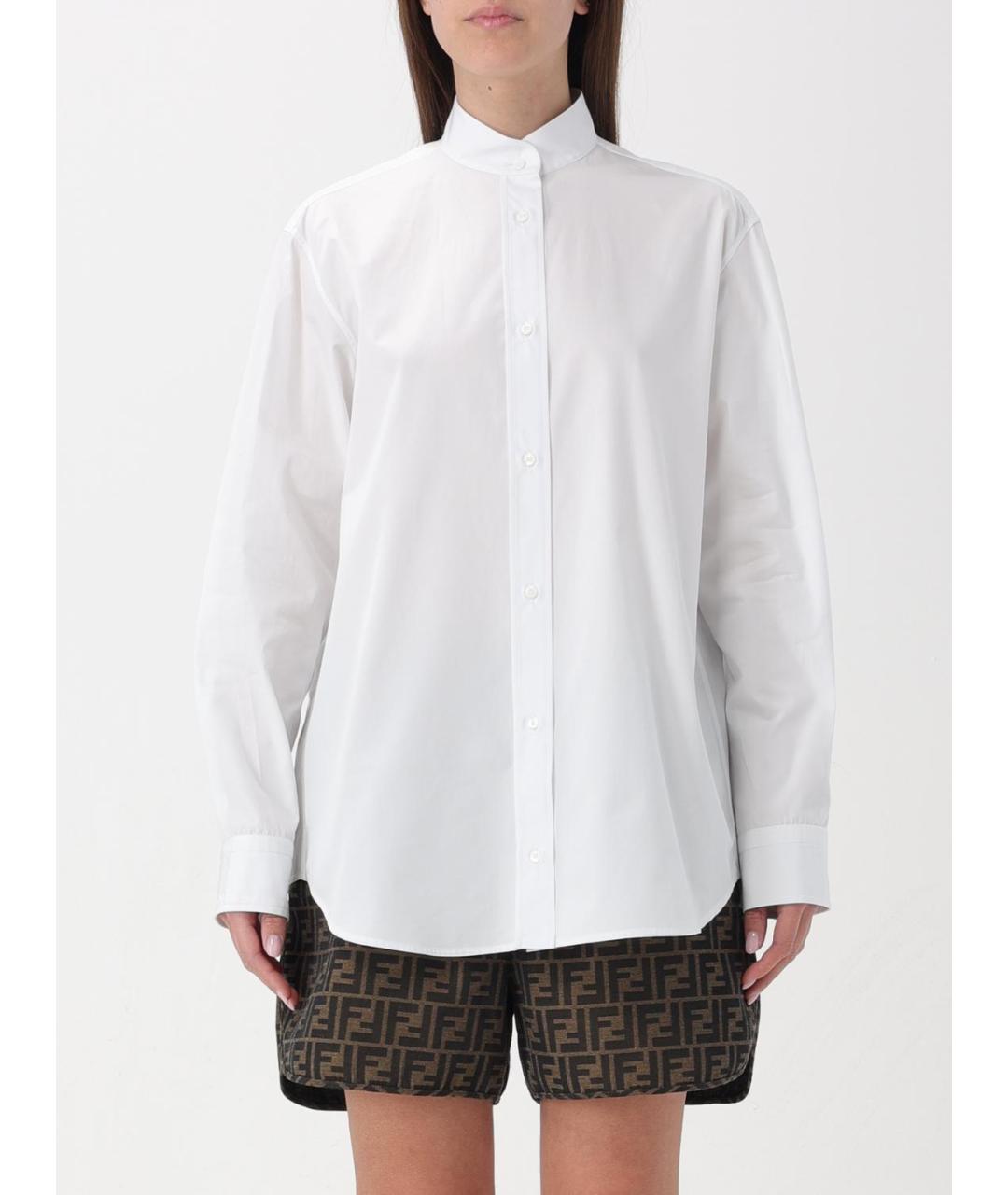 FENDI Белая хлопковая рубашка, фото 2