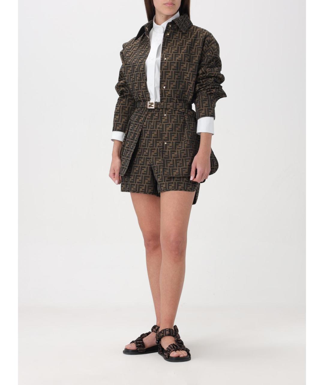 FENDI Белая хлопковая рубашка, фото 3