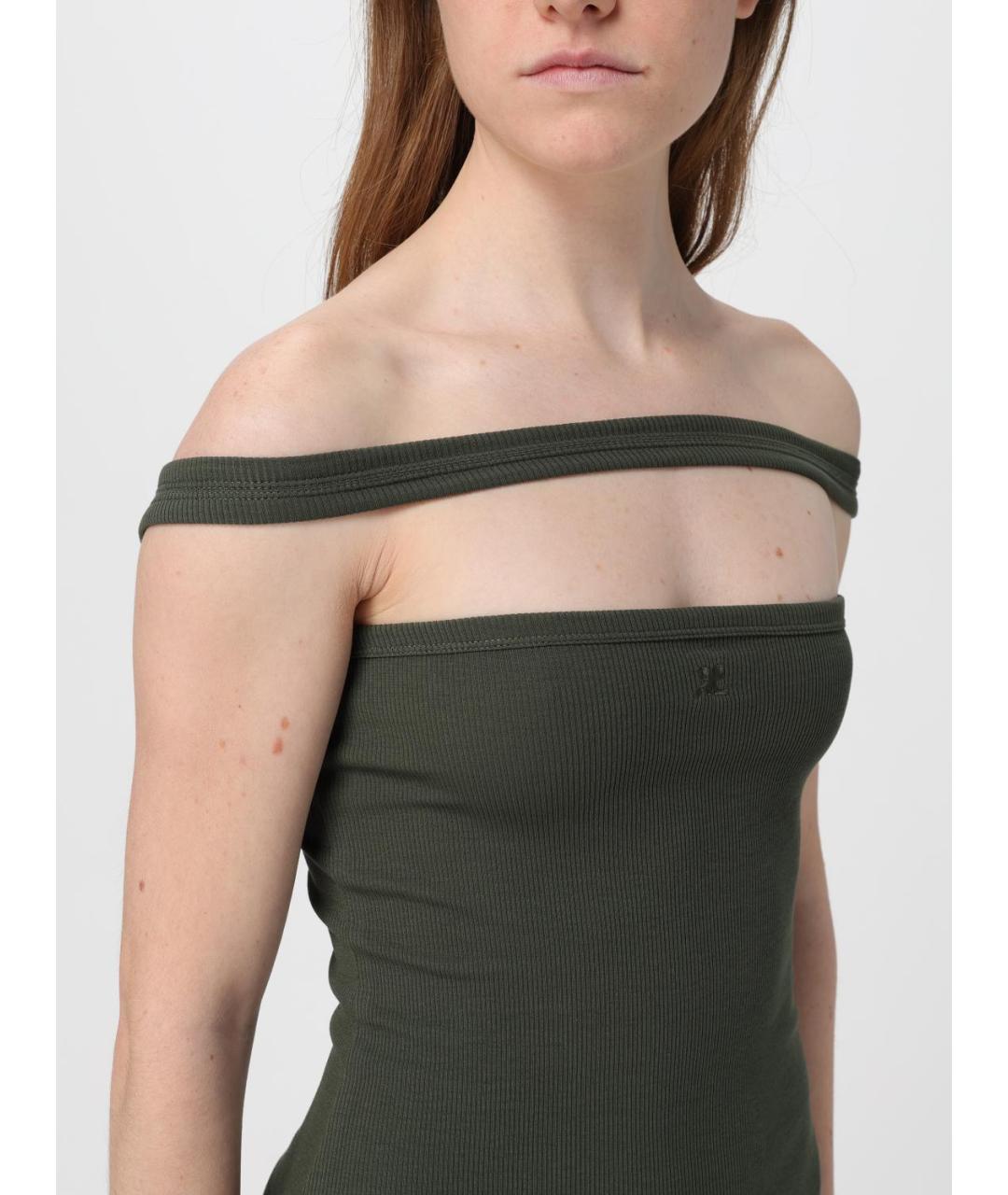 COURREGES Зеленые платье, фото 5