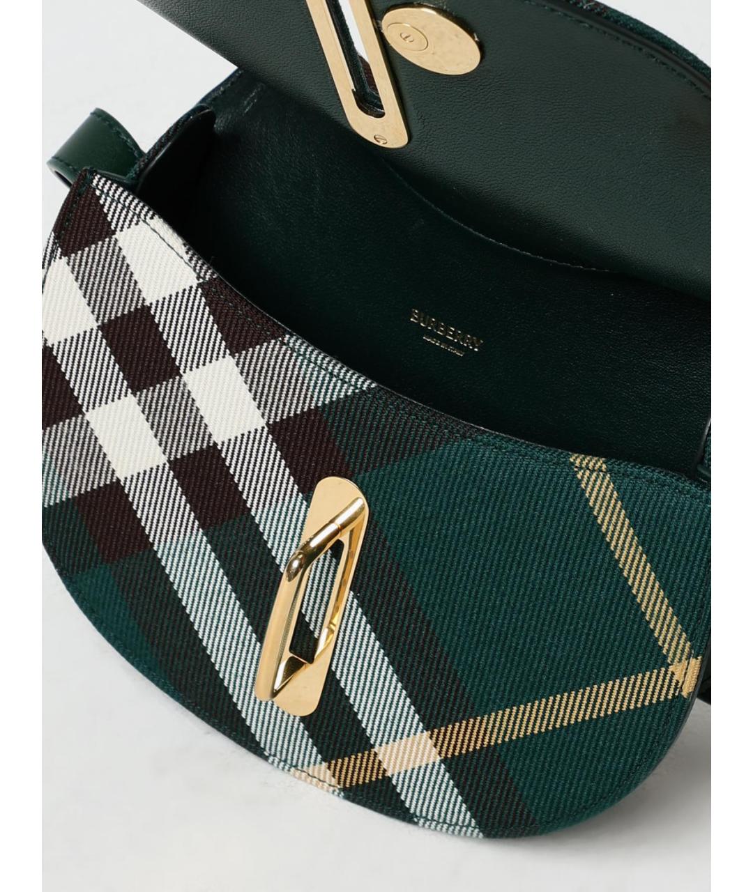 BURBERRY Зеленая деним сумка через плечо, фото 6