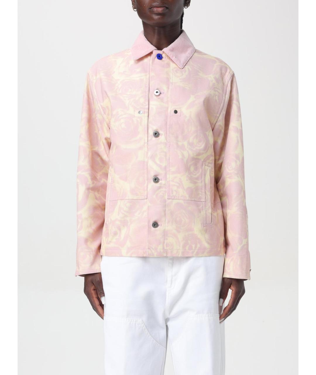 BURBERRY Розовая хлопковая куртка, фото 2