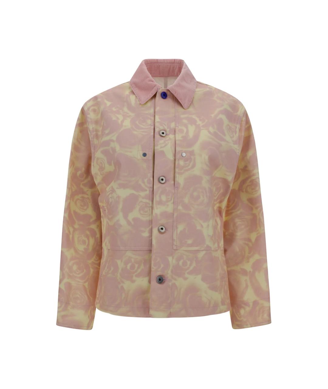 BURBERRY Розовая хлопковая куртка, фото 1