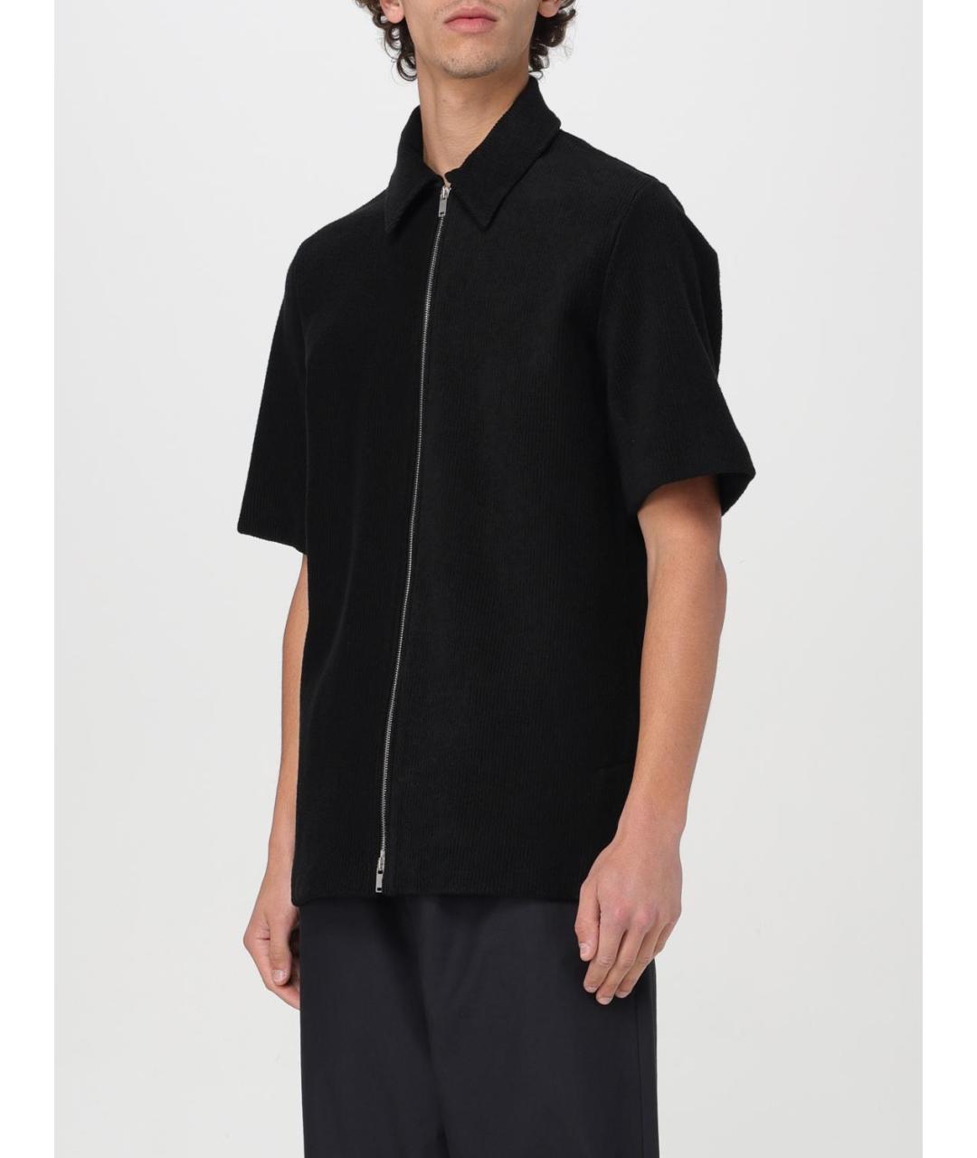 JIL SANDER Черная хлопковая кэжуал рубашка, фото 5