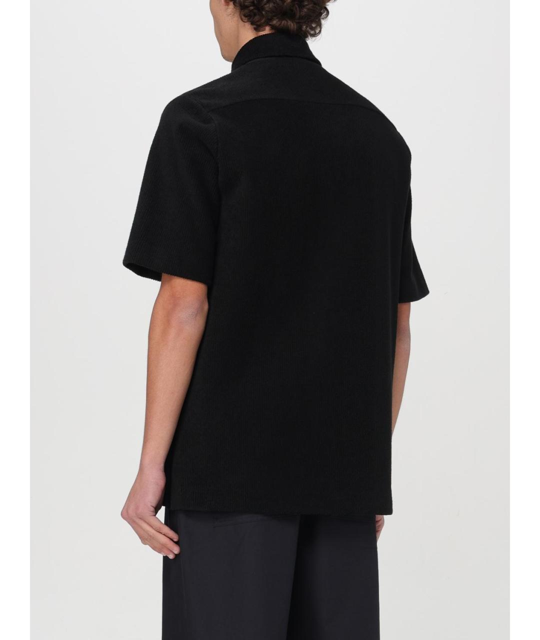 JIL SANDER Черная хлопковая кэжуал рубашка, фото 4