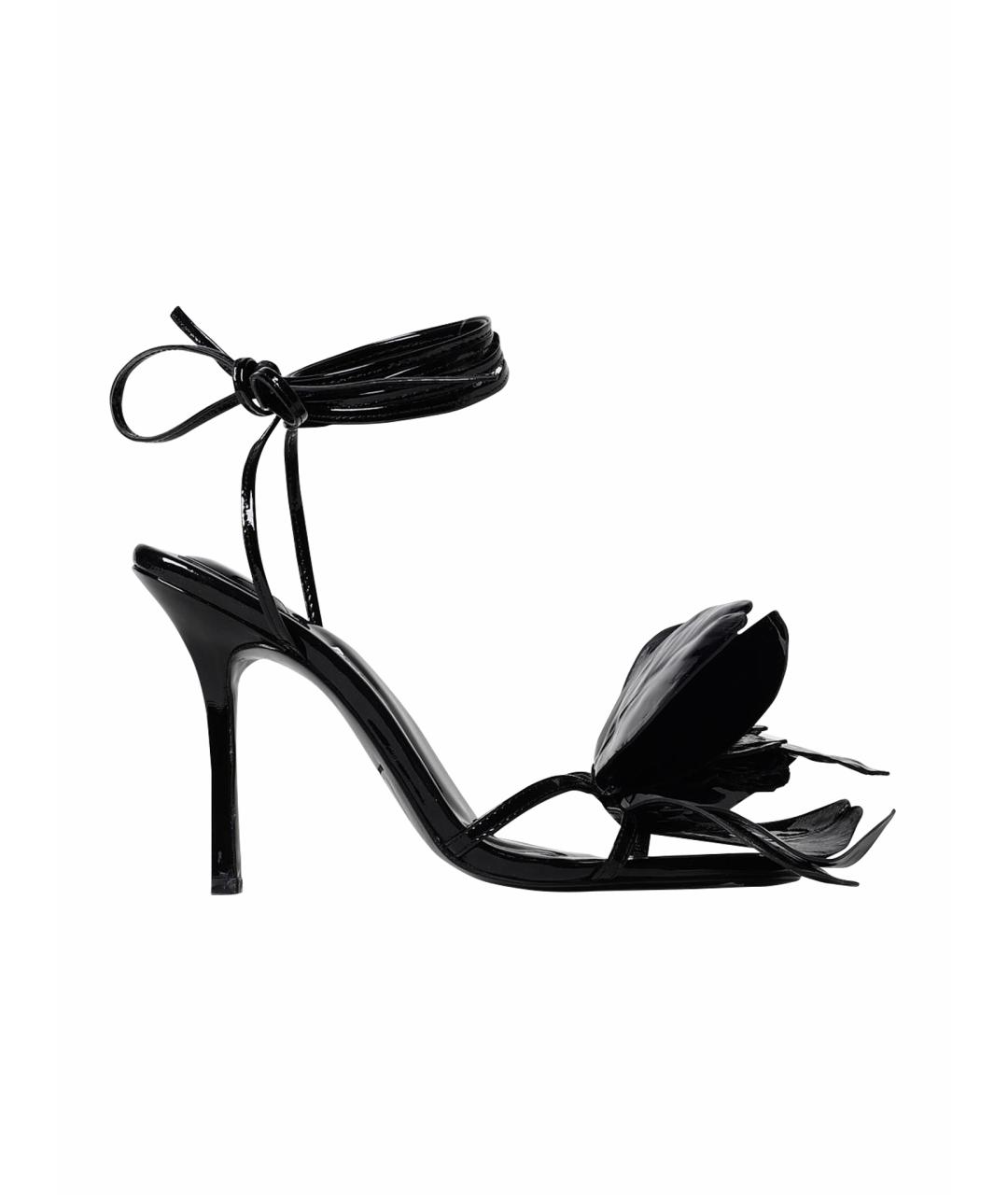 ALEXANDER WANG Черные босоножки из лакированной кожи, фото 1