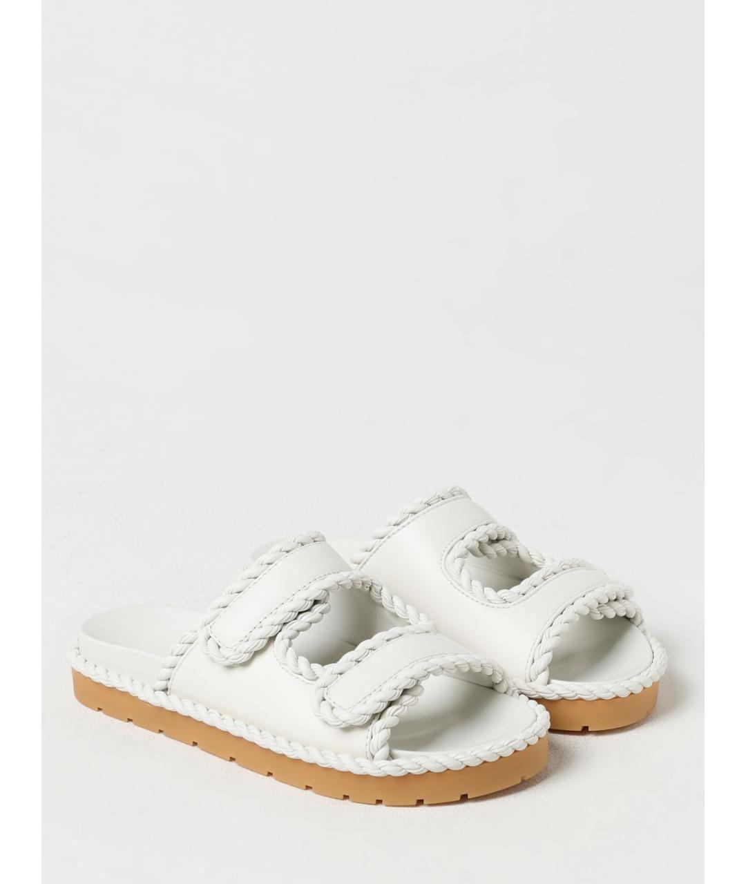 BOTTEGA VENETA Белые босоножки, фото 2