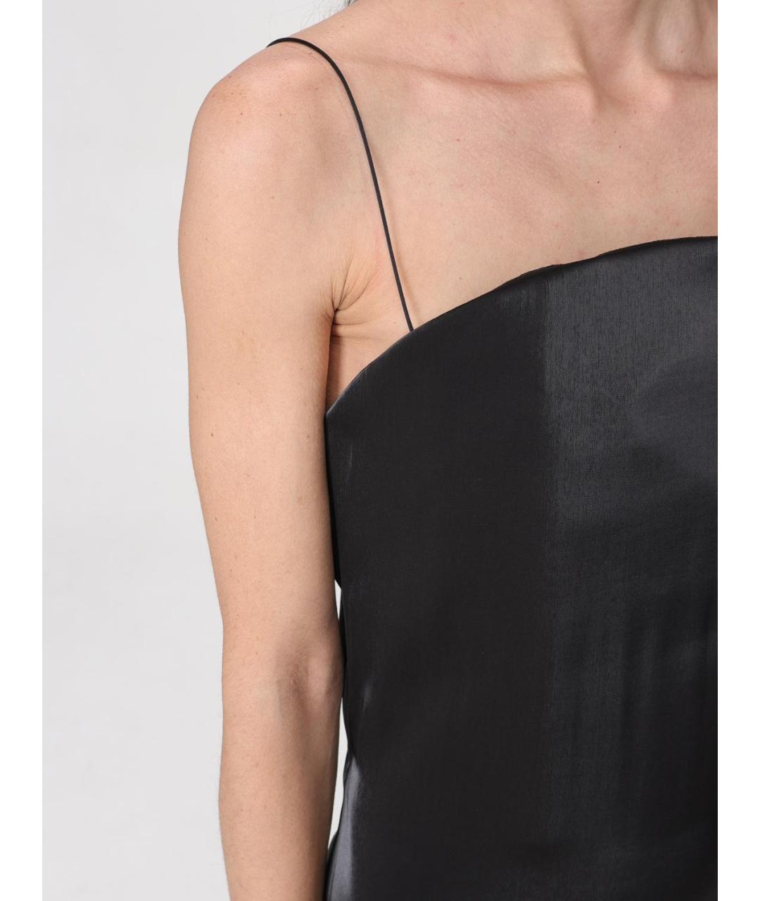 JACQUEMUS Черное вискозное платье, фото 5