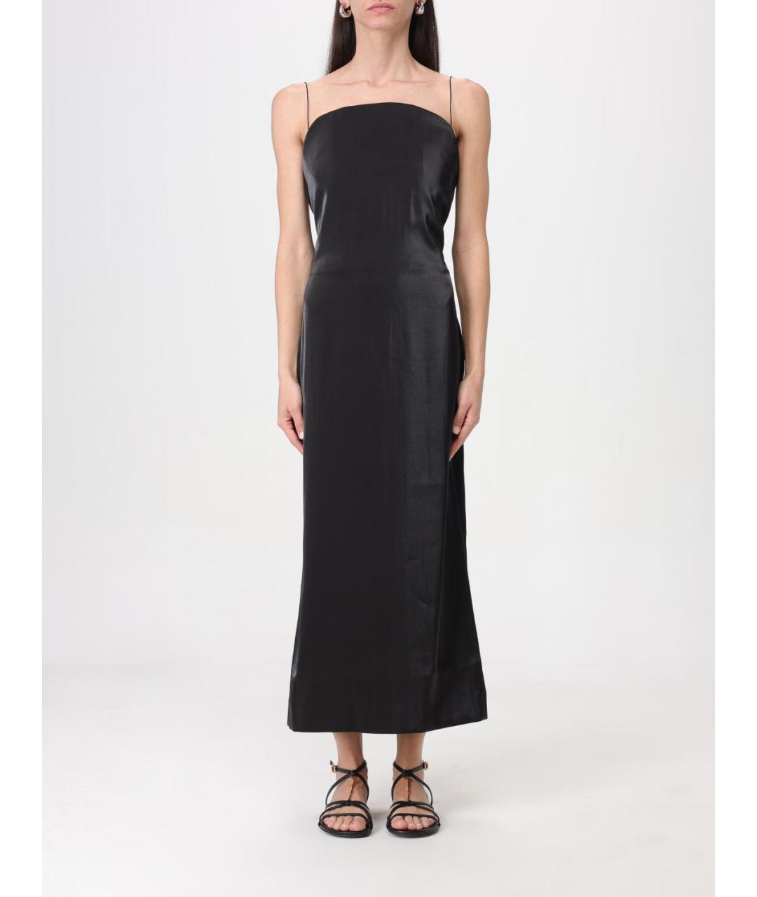JACQUEMUS Черное вискозное платье, фото 2