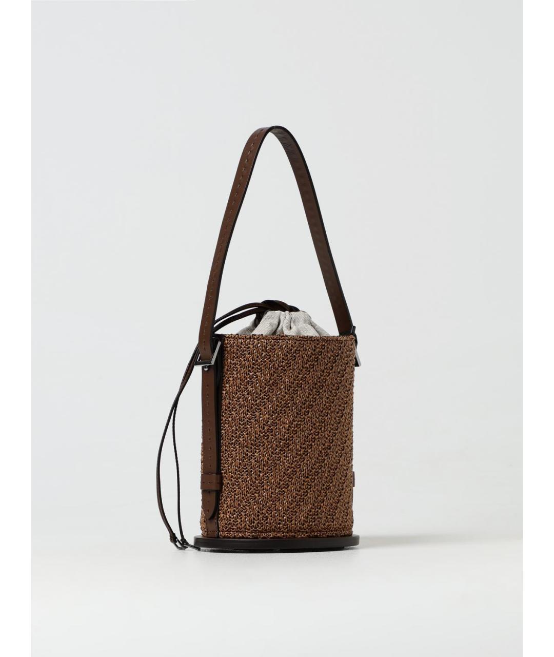 MAX MARA Коричневая сумка с короткими ручками, фото 2