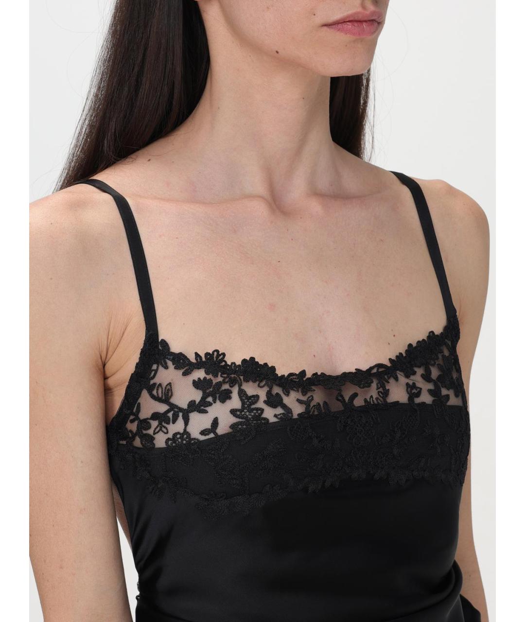 JACQUEMUS Черное вискозное платье, фото 5