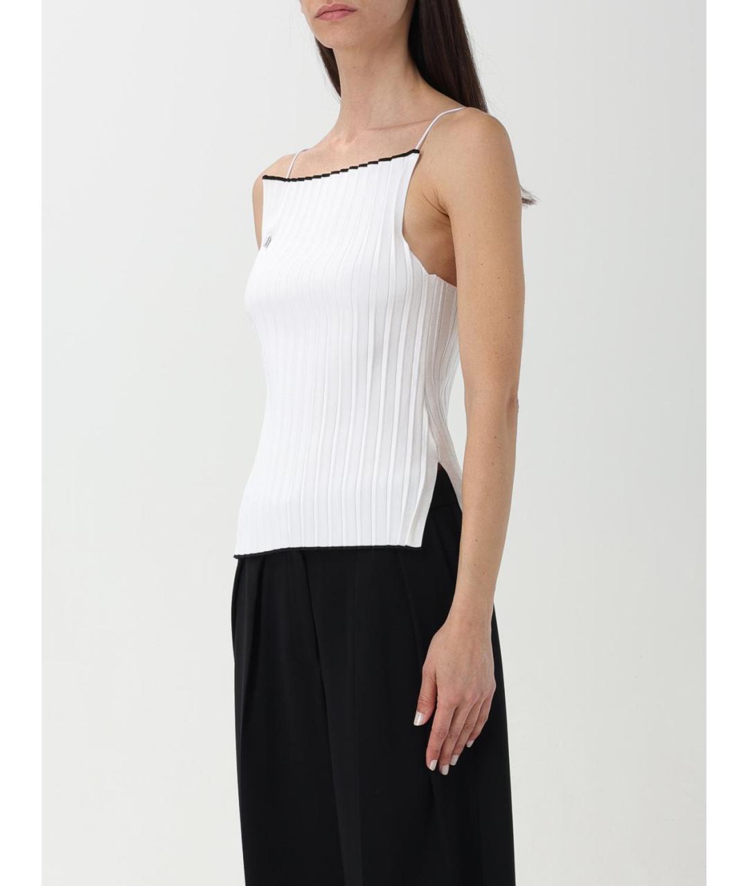 JACQUEMUS Белая майка, фото 4