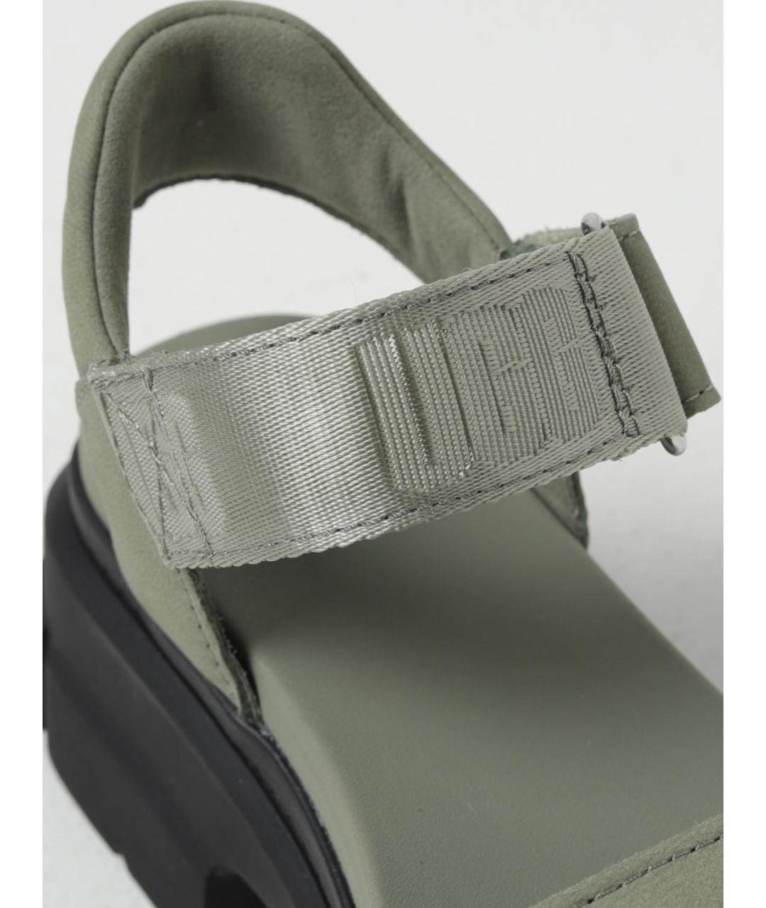 UGG AUSTRALIA Зеленые текстильные сандалии, фото 4