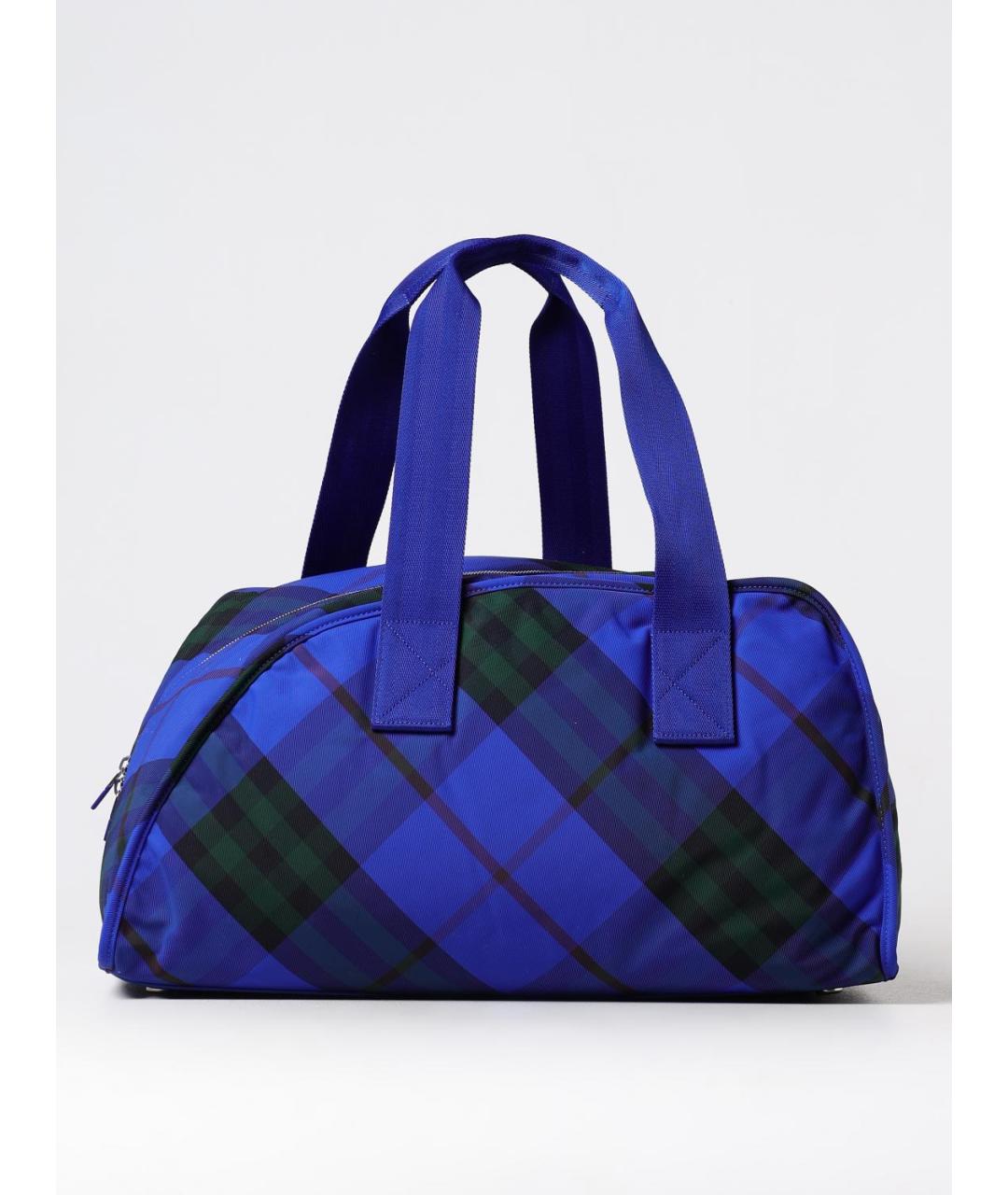 BURBERRY Синяя сумка тоут, фото 6