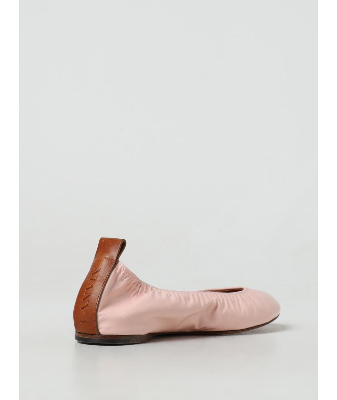 LANVIN Розовые балетки, фото 3