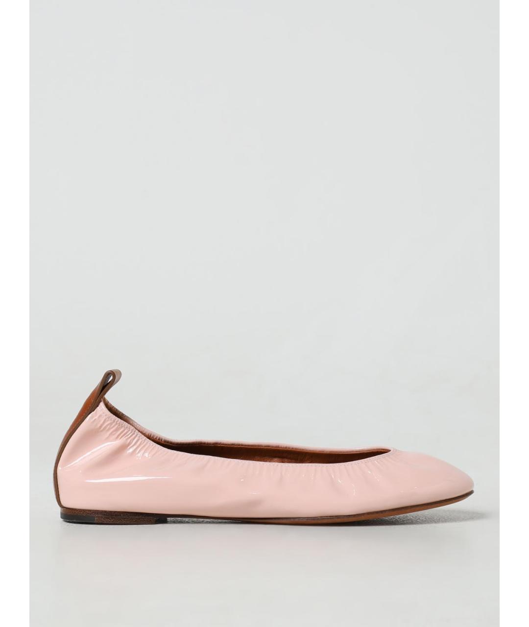 LANVIN Розовые балетки, фото 4