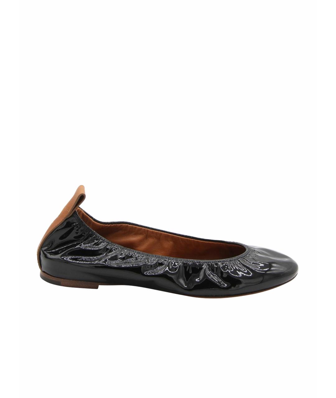 LANVIN Черные балетки, фото 1