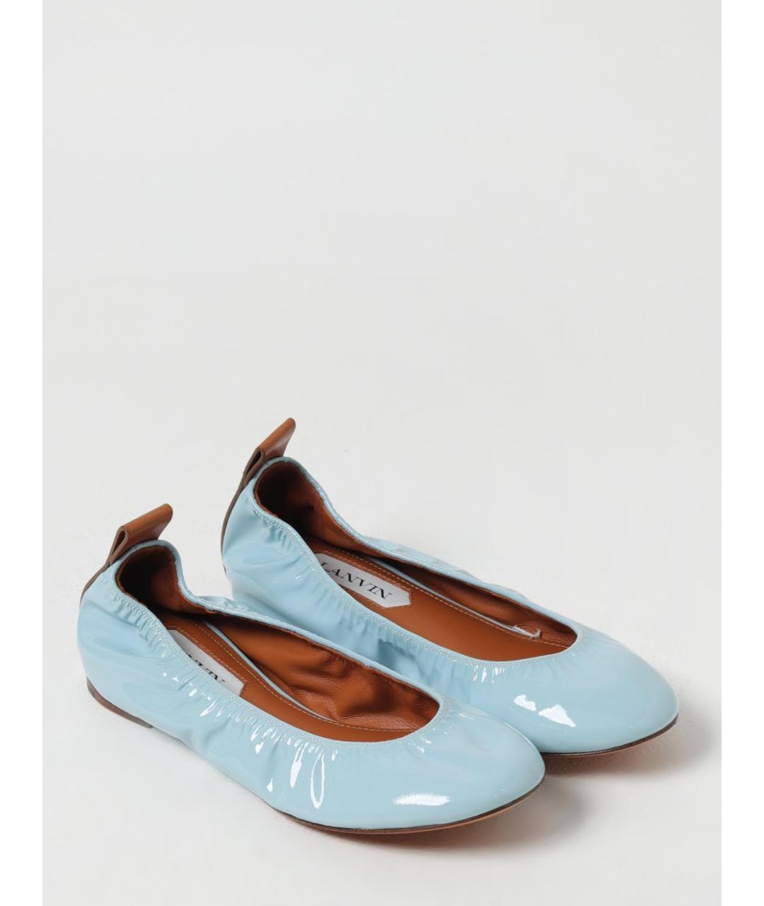 LANVIN Синие балетки, фото 2
