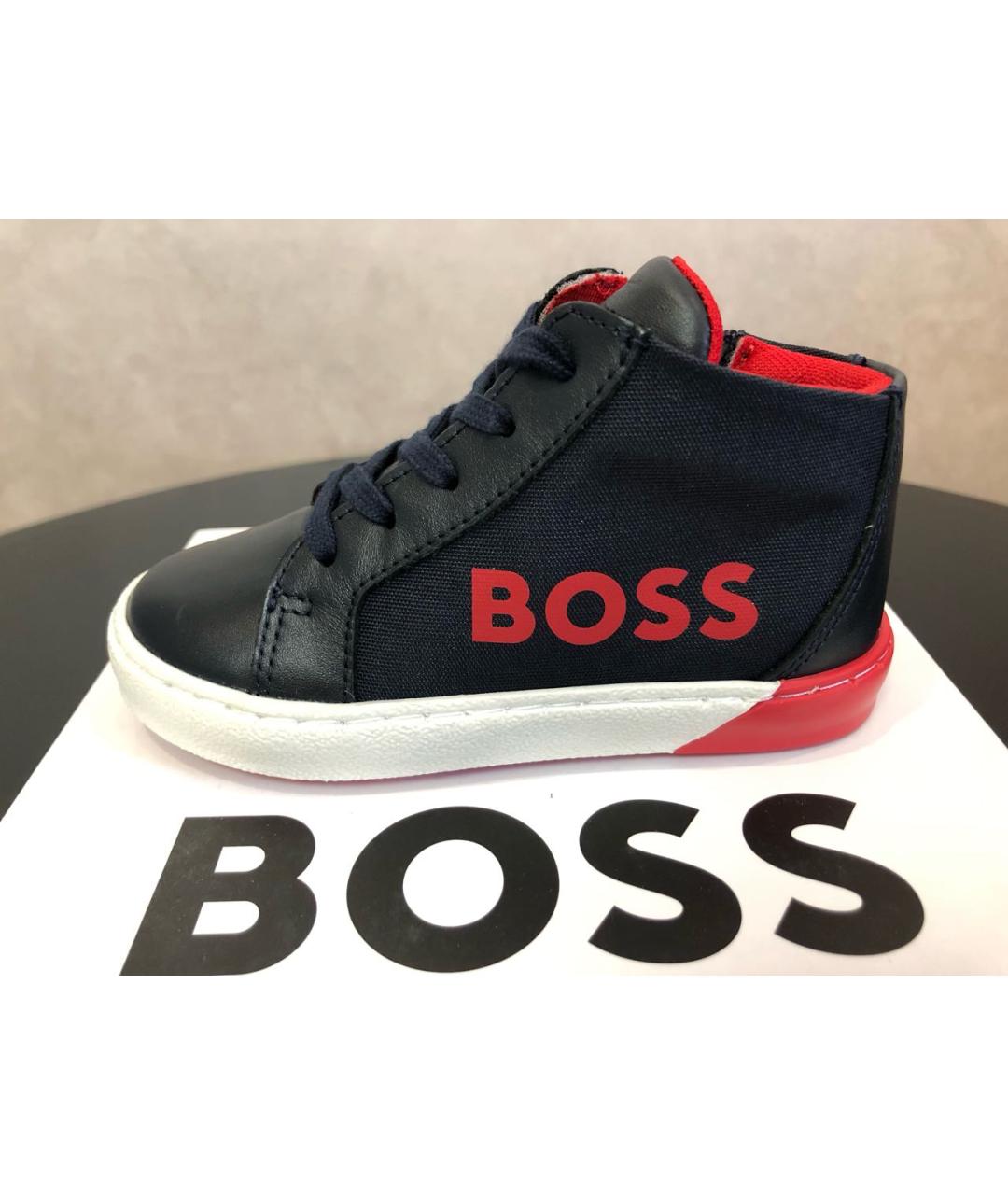 HUGO BOSS Темно-синие кеды, фото 8