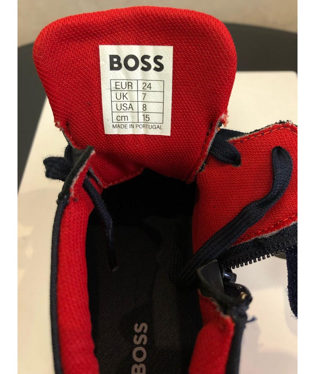 HUGO BOSS Темно-синие кеды, фото 5