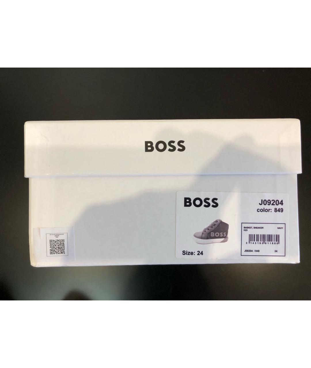 HUGO BOSS Темно-синие кеды, фото 7