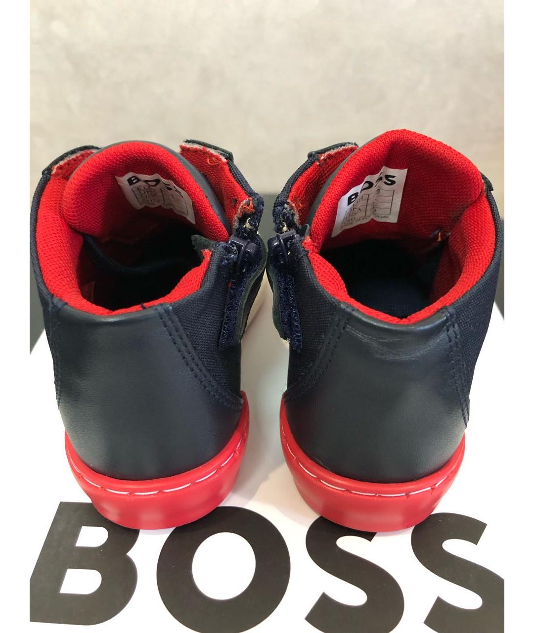 HUGO BOSS Темно-синие кеды, фото 3