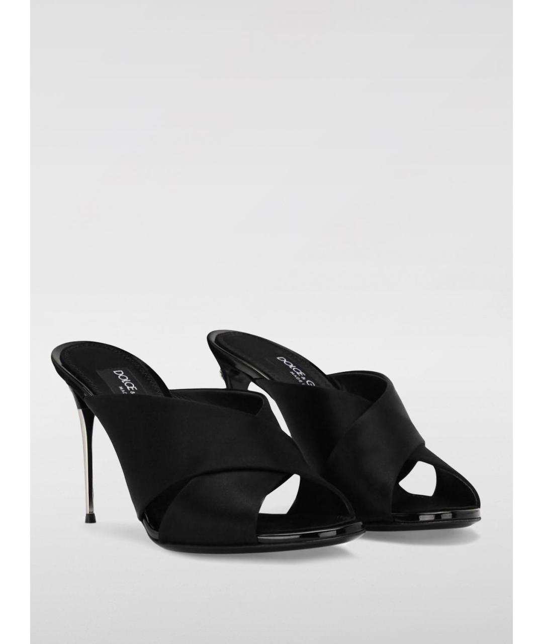 DOLCE&GABBANA Черные босоножки, фото 2