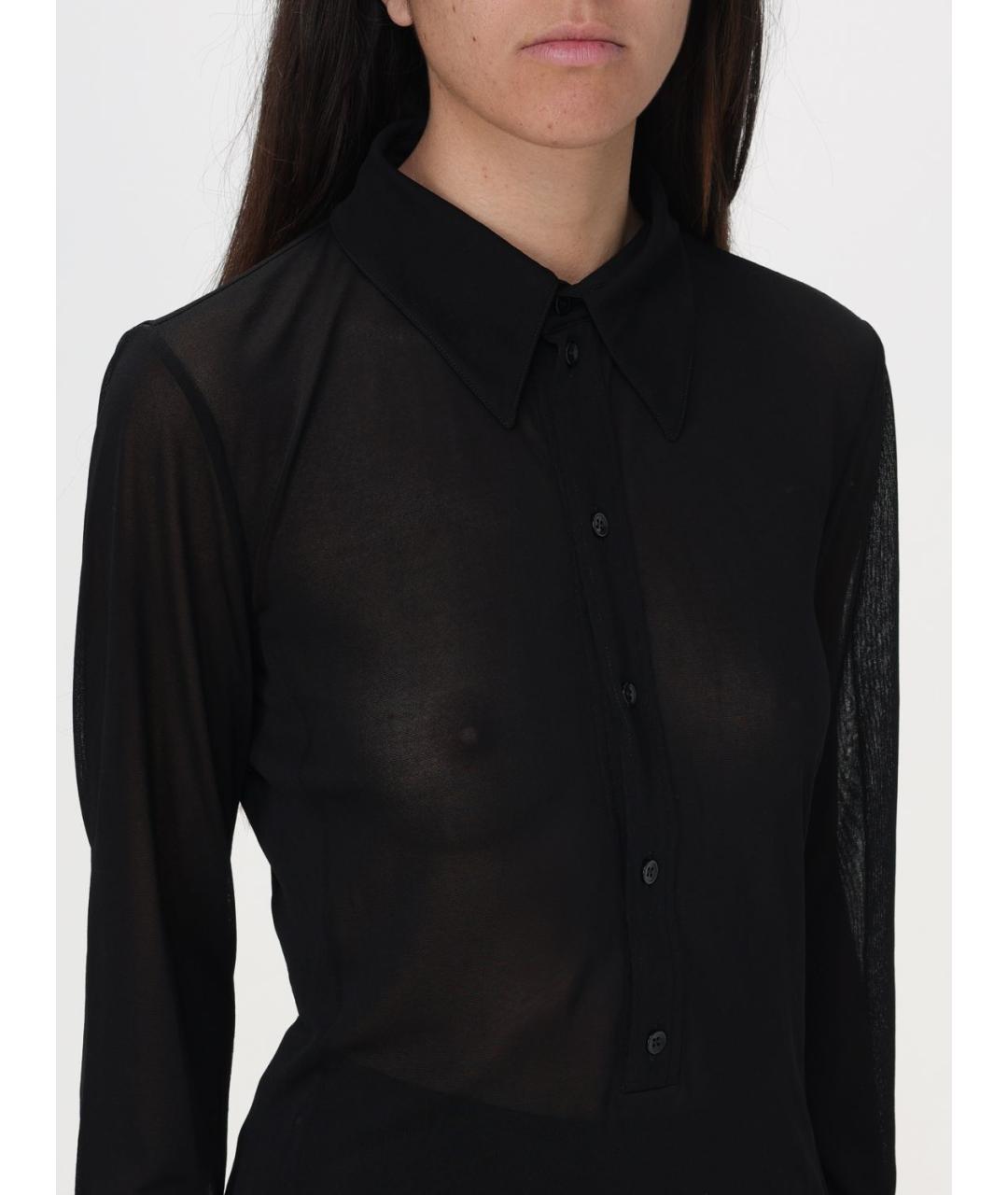 SAINT LAURENT Черная блузы, фото 6