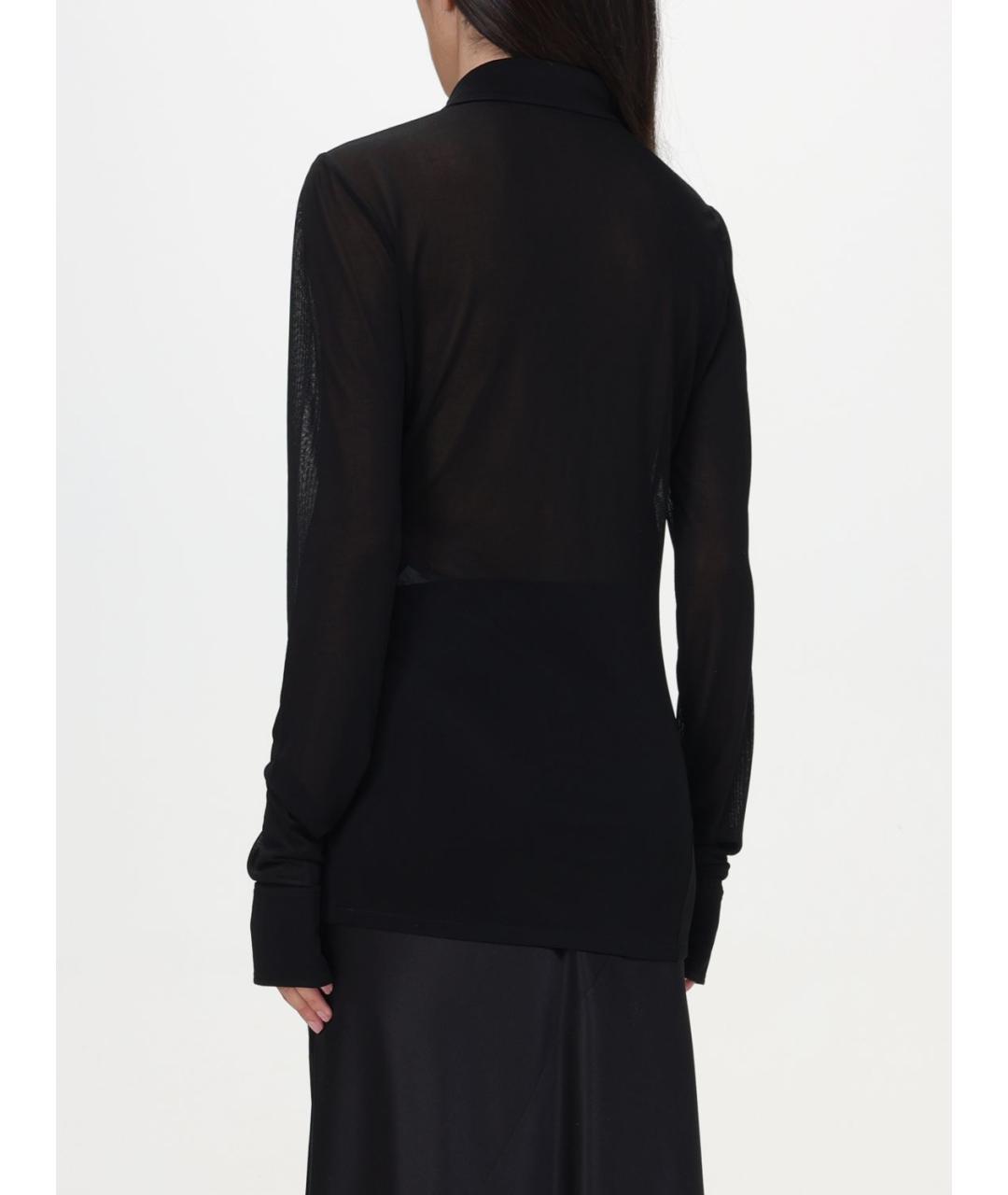 SAINT LAURENT Черная блузы, фото 4