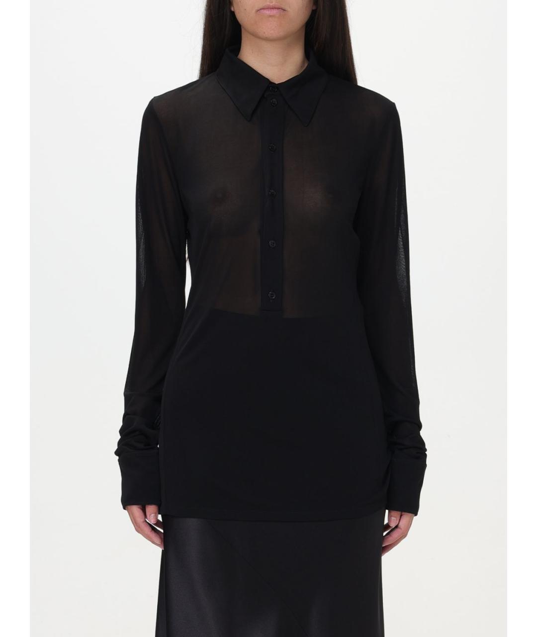 SAINT LAURENT Черная блузы, фото 2