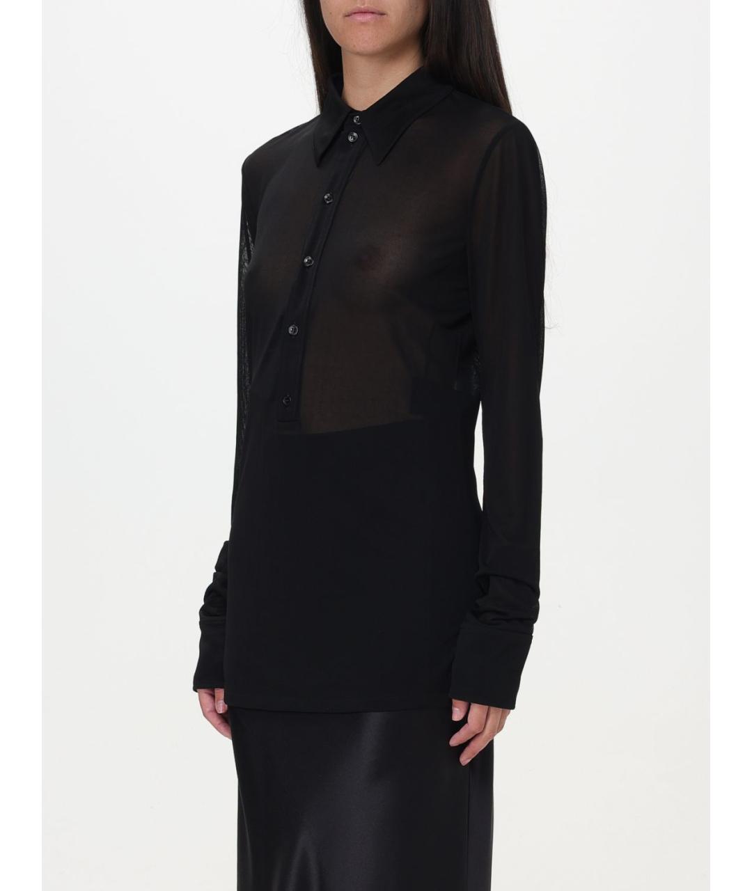 SAINT LAURENT Черная блузы, фото 5