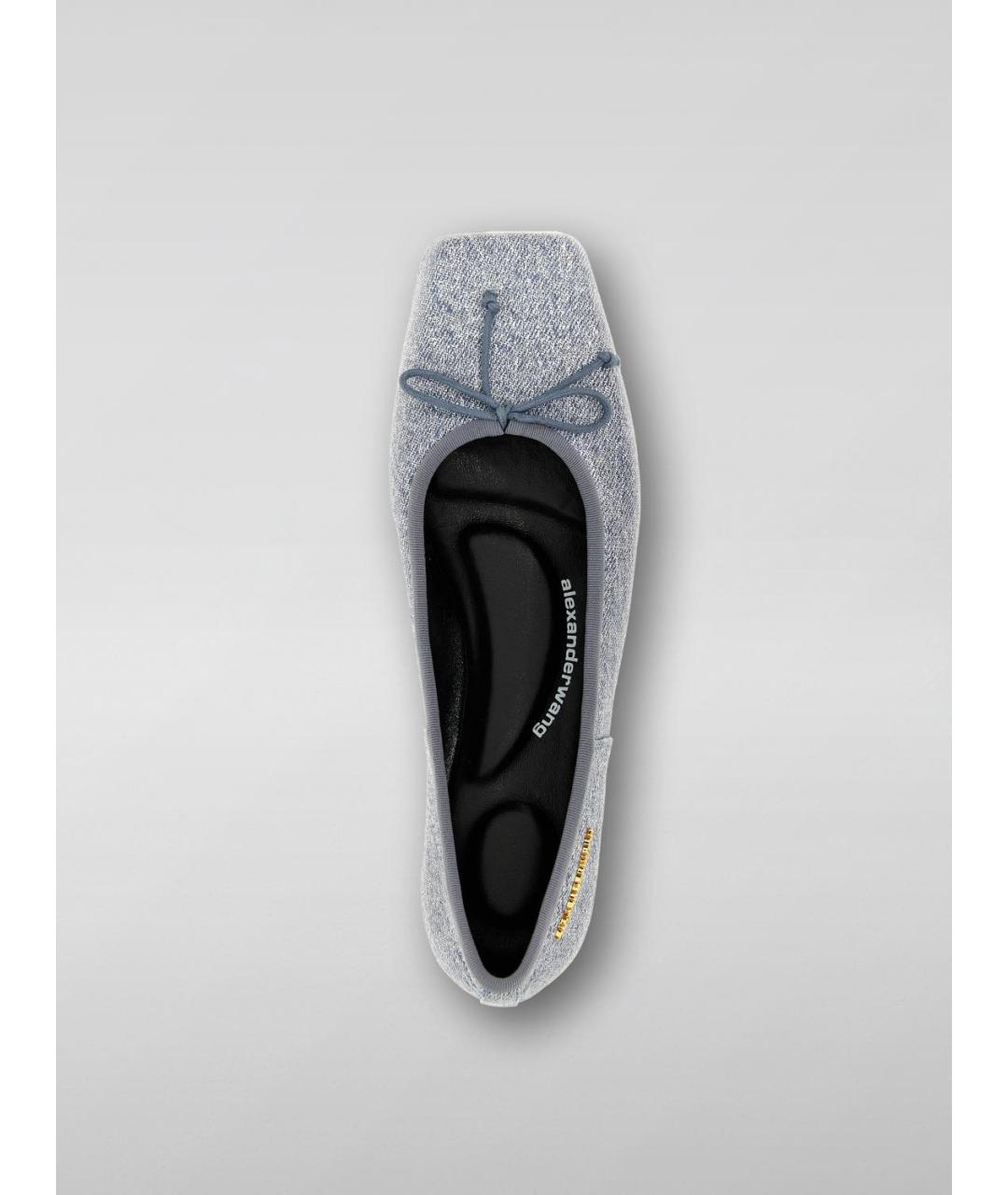 ALEXANDER WANG Синие балетки, фото 4