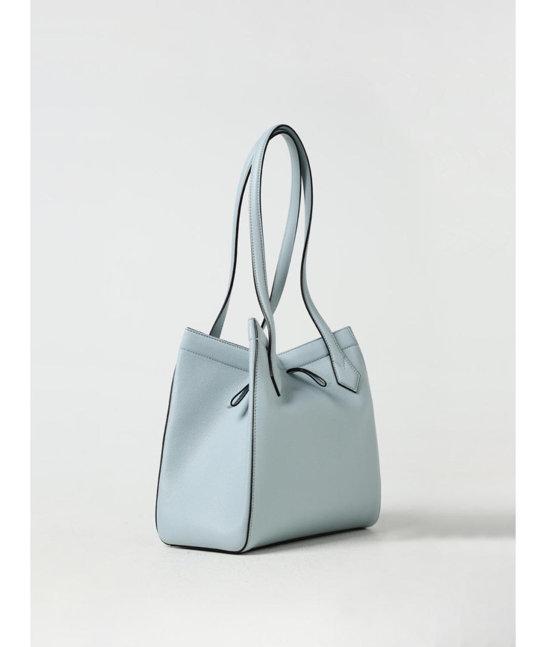 FENDI Голубая кожаная сумка тоут, фото 3