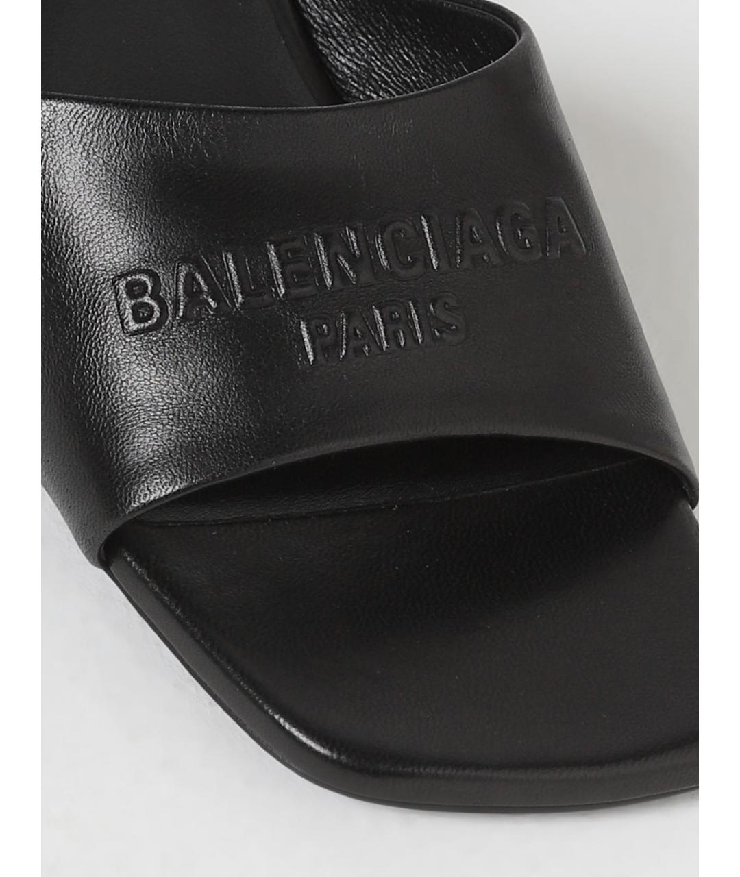 BALENCIAGA Черные босоножки, фото 4