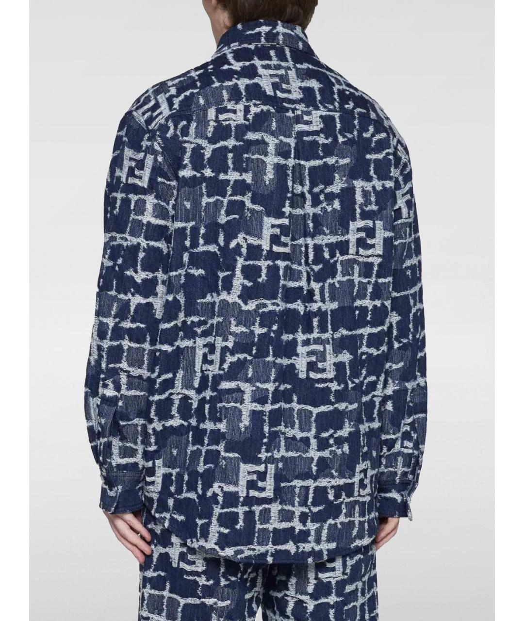 FENDI Синяя хлопковая куртка, фото 3