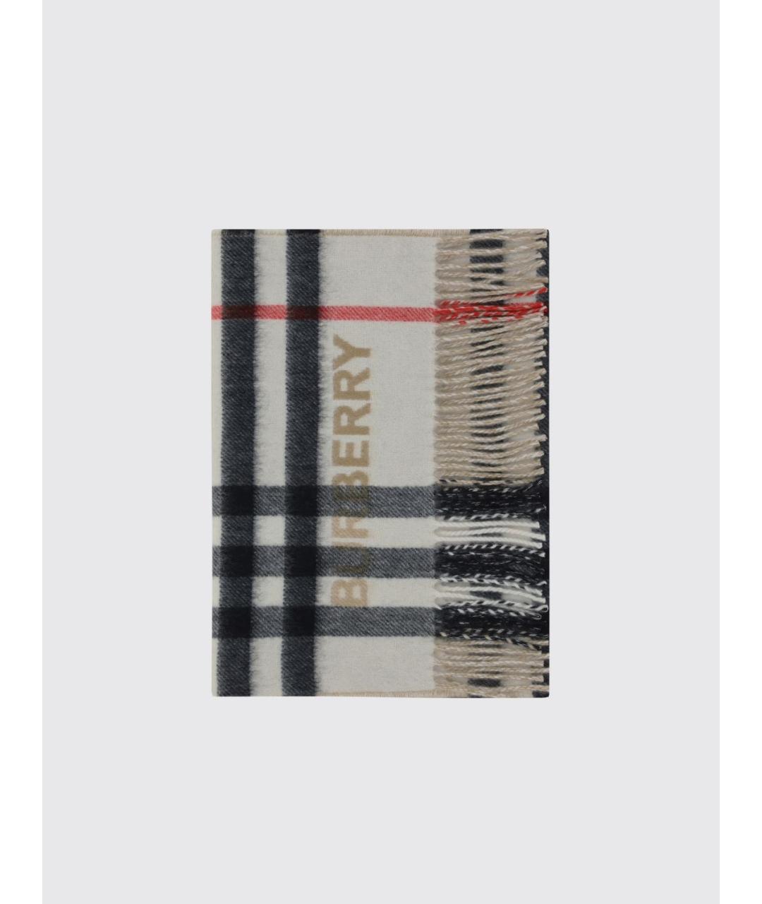 BURBERRY Бежевый шарф, фото 5