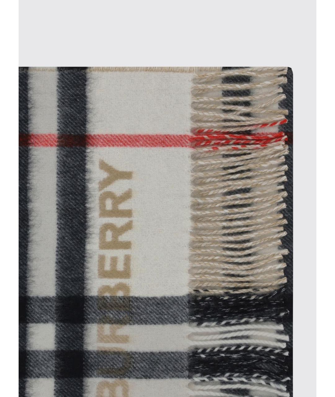 BURBERRY Бежевый шарф, фото 4