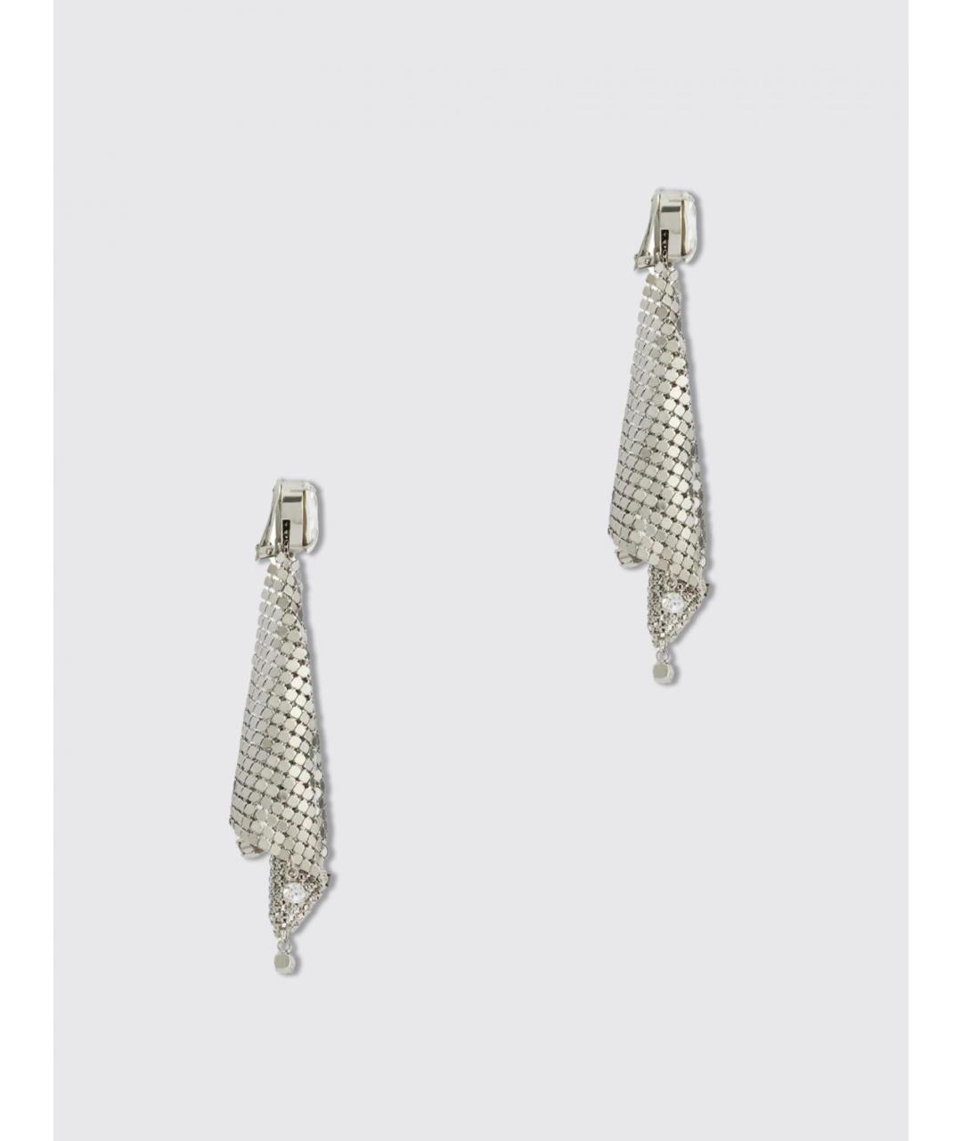 PACO RABANNE Серебряные металлические серьги, фото 2