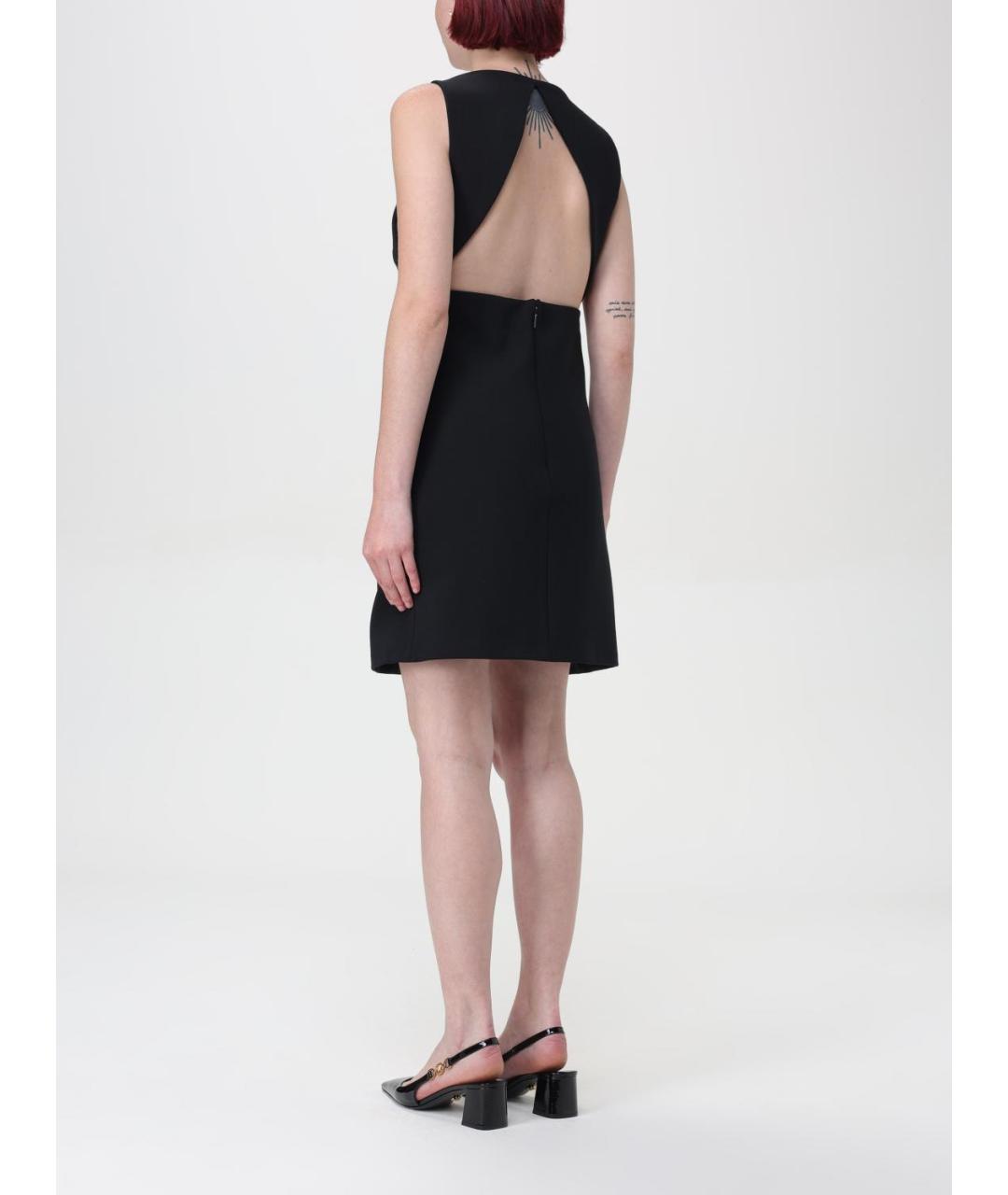 VERSACE Черное коктейльное платье, фото 3