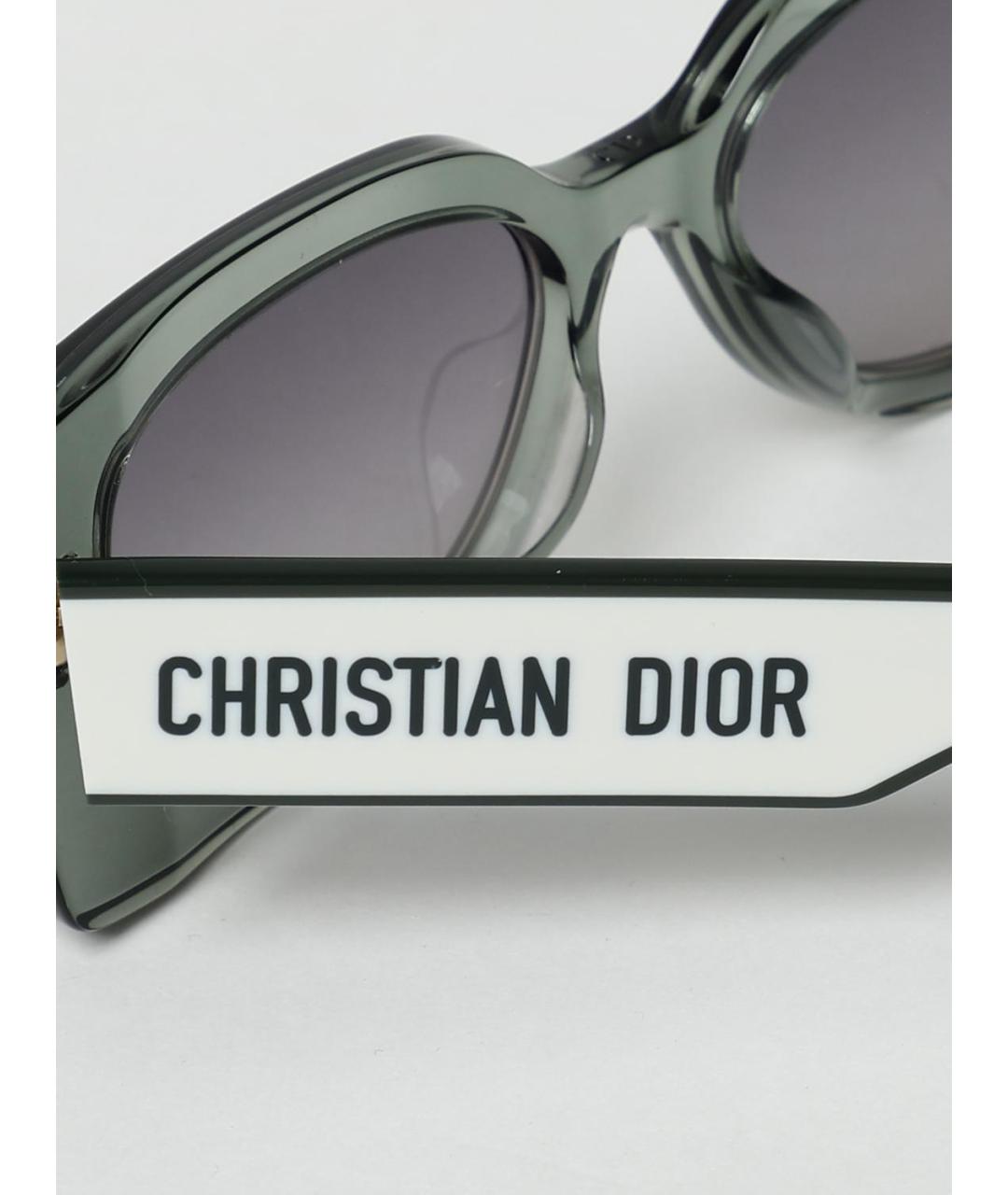 CHRISTIAN DIOR Зеленые солнцезащитные очки, фото 5